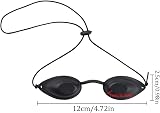 Guador 8 Pcs Black Solarium Safety Glasses UV Eye Protection for Sunbed IPL LED view 2