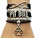 DOLON Infinity Love Pitbull Bracelet Paw Charm Friendship for Pet Lover Gift