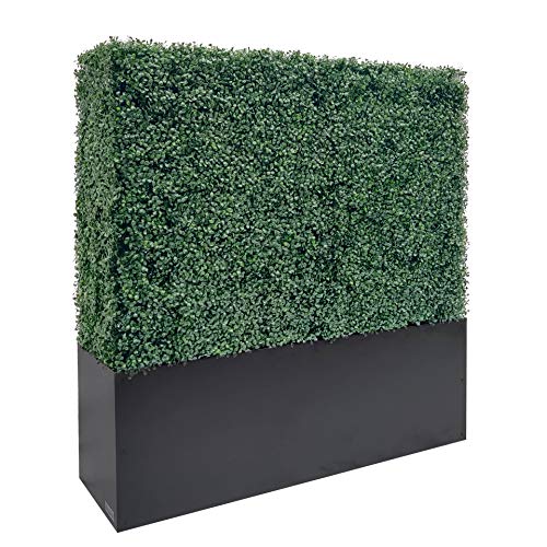 ARTIGWALL Artificial Boxwood Hedge Divider Wall with Black 201
