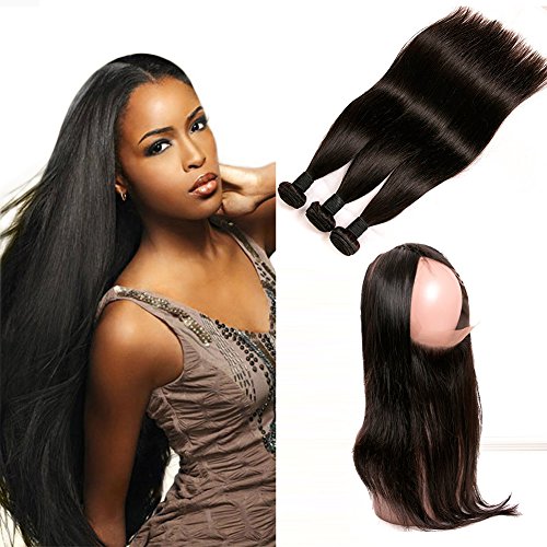 Daimer Lace Frontal Closure Brazilian Straight Hair Ear To Ear 3