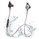 Morul U5PLUS Magnetic Sport Waterproof Bluetooth In-ear Headphones with Mic, Red