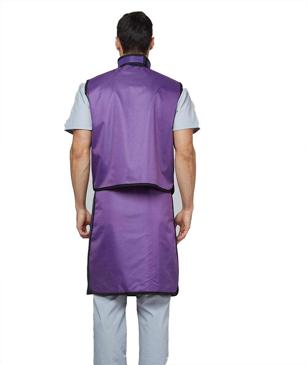Upgrade 0.5mmpb Xray Lead Clothes with Thyroid Shield Collar, Dental Lab Apron, Radiation Protection - Lightweight: Industrial & Scientific
