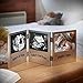 VonHaus Triple Sonogram Picture Frame for Keepsake Ultrasound Pregnancy Scan Images and Baby Photos - The Perfect Gift Idea for Expecting Parents, Silver