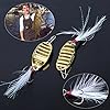 YONGZHI-Metal-Gold-Casting-Fishing-Spoons-Lure-Hard-Treble-Hook-BaitPack-of-4