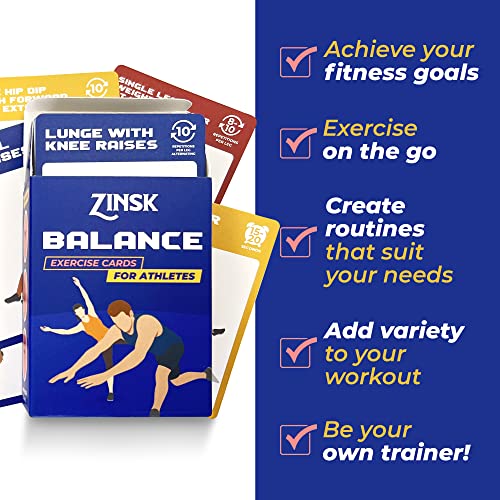 Balance Exercise Cards for Athletes 75+ Workout Cards to Help Build
