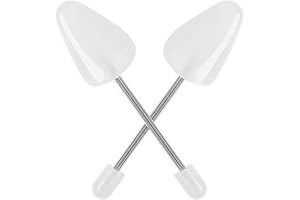 3 Pairs of Women's Adjustable Plastic Shoe Trees Stretcher Shaper Boot Holder with Tension Spring Coil for Men and Women Tran