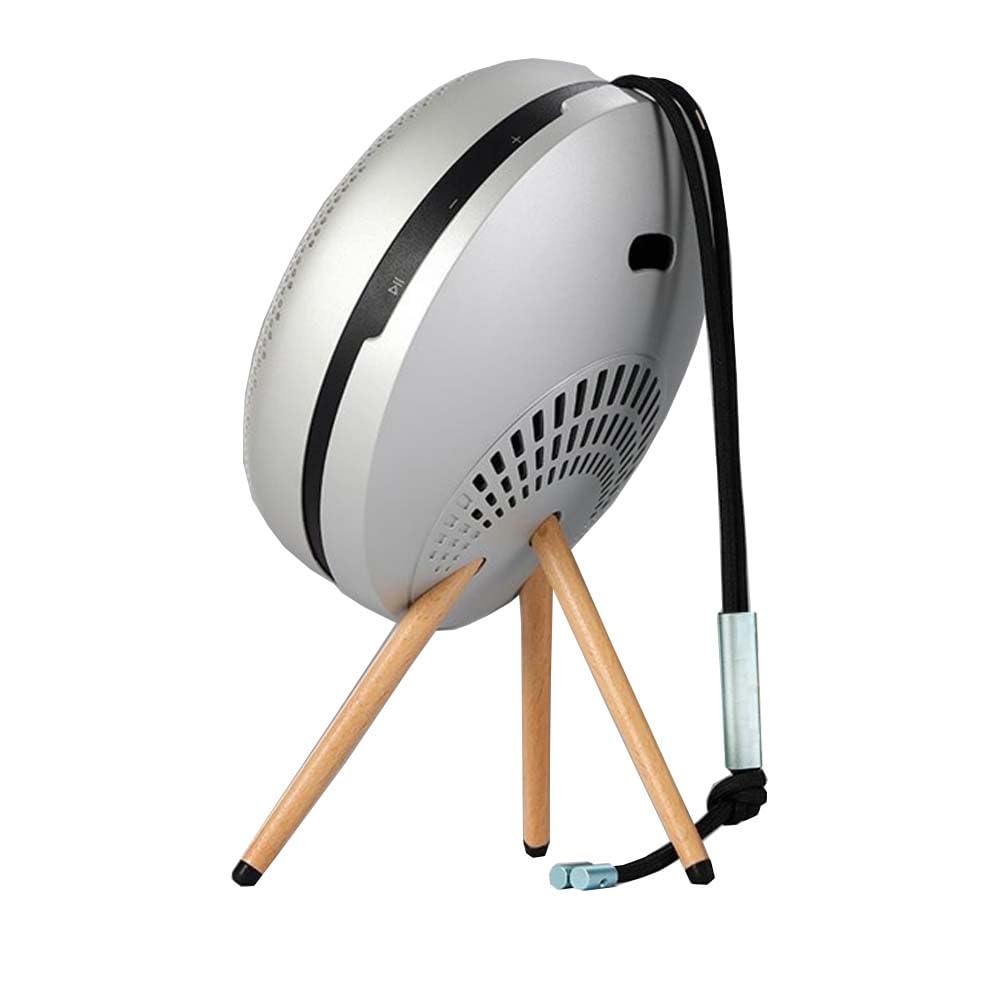 Photo 1 of Upgraded Stand for Bang & Olufsen Beoplay A1 2nd Gen/Beosound A1 Wireless Bluetooth Speaker, Desktop Kickstand Holder(Silver with Beech Legs)