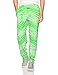 Zubaz Men's Standard Classic Zebra Printed Athletic Lounge Pants, neon Green Glow, L