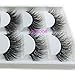 3D Mink False Eyelashes LASGOOS 100% Siberian Mink Luxurious Fluffy Volume Messy Cross Light Weight Long 5 Pairs x 2 Wholesale Fake Eye Lashes A11