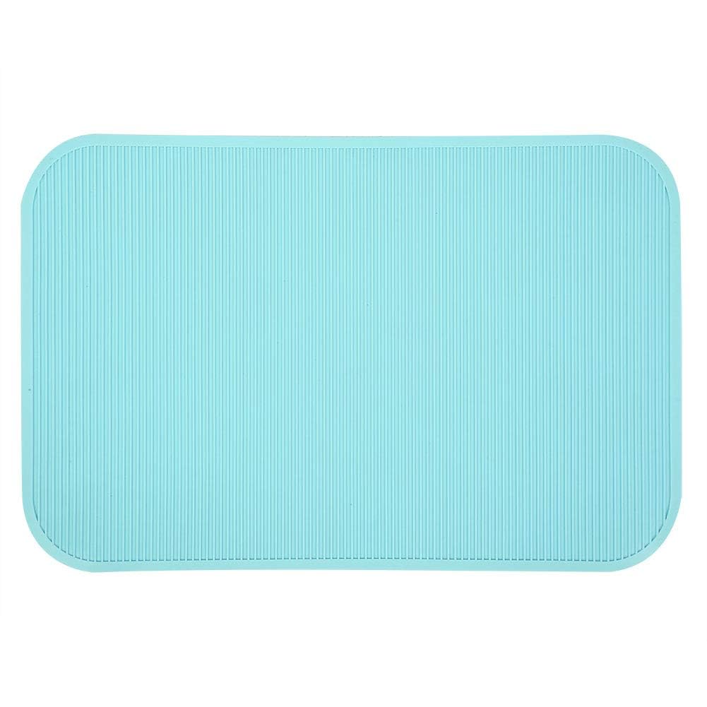Pet Grooming Table Non-Slip Mat, Rectangle Bathing Mat for Pets Rubber Shower Training Mat Pet Grooming Table Cover for at-Home Grooming Dogs and Cats(Green, 57cm)
