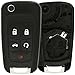 2Pcs Remote Key Shell,Mushan Key Case Replacement Fits for OHT01060512 (ONLY CASE) Uncut fits 2010-2014 Chevrolet Camaro Cruze Equinox Impala Malibu, 2010-2015 GMC Terrain,2010-2015 Buick LaCrosse