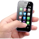 Sudroid Mini 4G Smartphone Unlocked, 3.0 Inch Dual Sim Quad Core Mini Phone Premium Phone Small Smartphone Student Pocket Cellphone, 3+32GB (Purple)