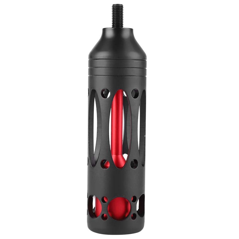 Upgrade Archery Stabilizer, Compound Bow Alloy Metal Shock Absorber Stabilizer Universal Archery Vibration Damper Dampening Stabilizer (Balck Red)