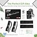 LETMY Rechargeable Flashlight 2 Pack, Super Bright LED Flashlight, Waterproof, Zoomable, 5 Modes Tactical Flashlight with Holster, 18650 Battery & Charger, Great Gift for Camping, Hiking, Emergency
