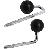 TUOREN 2Pcs L Rod Ball for Tom Drum Mounting Holder Clamp, Universal 40mm Drum Set Hardware