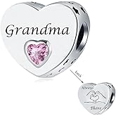 DWJSu Always in Heart Charm There Pink Crystal Love Bead fit Pandora Charms Bracelet for Women