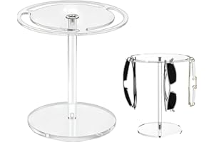 Sunglasses Organizer Display Stand – 360° Rotating Clear Acrylic Rack, 20×15 cm Size with 10 cm Base – Multi-Pair Eyewear Sto