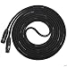 LyxPro Balanced XLR Cable 30 ft Premium Series Professional Microphone Cable, Powered Speakers and Other Pro Devices Cable, Black