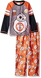 LEGO Star Wars Boys' Big 2-pc Pajama Set, Long Sleeve Top with Pant, Orange, 8