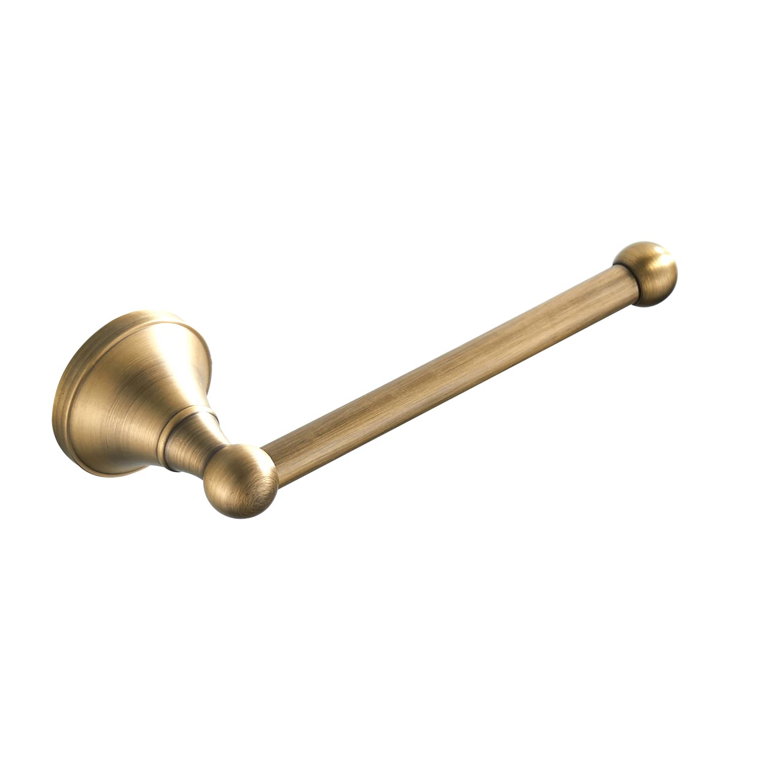 Celbon Brass Toilet Roll Holder Brush Bronze Antique Bathroom Tissue Roll Bar Wall Mounted Toilet Paper Loo Holder for Bathroom Kitchen