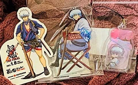 銀魂 坂田銀時 大江戸温泉 銀魂ランド コラボ アクリルスタンド 湯上り牛乳 ストラップ ステッカー 3点セット アイドル 芸能人グッズ 通販 Amazon