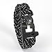 Paracord Survival Bracelet with Fire Starter, Compass -Outdoor LIFE SAVING TOOLS- Stainless Steel Scraper, Whistle Buckle, 550lb Milspec Reflecive Cord + 100% Guaranteed