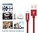 Tecland 3 Pack 3FT 6FT 10FT Lightning Cable Nylon Braided Lightning to USB Charging Cord Charger for iPhone 6s,6, 6plus,6s plus, iPhone 5s 5 5c SE, iPad & iPod(red)