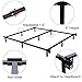 Swascana STT Heavy Duty Easy Assemble Steel Bed Frame Box Spring and Mattress Foundation (Queen)