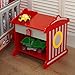 KidKraft Wooden Fire Hydrant Side Table with Drawer and Shelf, Children's Furniture Nightstand - Red, Gift for Ages 3+