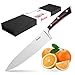 Chef Knife, Poshei 8 inch Multi-purpose High Carbon Stainless Steel Kitchen Knife with Razor Sharp Blade and Balanced Ergonomic Pakka Wood Handle with Gift Box