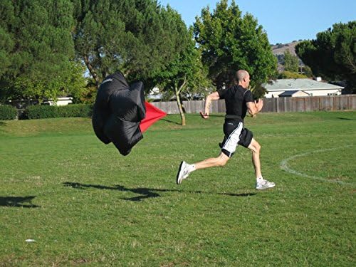 Muscle Driver Speed Chute Resistance Training Parachute with Carry Bag - Large 56"