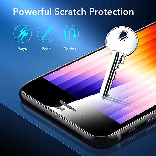 ESR Armorite Screen Protector Compatible with iPhone SE (2022)/SE (2020)/8/7, UltraTough