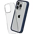 RhinoShield Modular Case Compatible with [iPhone 15 Pro Max] | Mod NX - Customizable Shock Absorbent Heavy Duty Protective Cover 3.5M / 11ft Drop Protection - Navy Blue