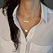 Aukmla Boho Pendant Layered Necklaces Chain Jewelry for Women and Girls