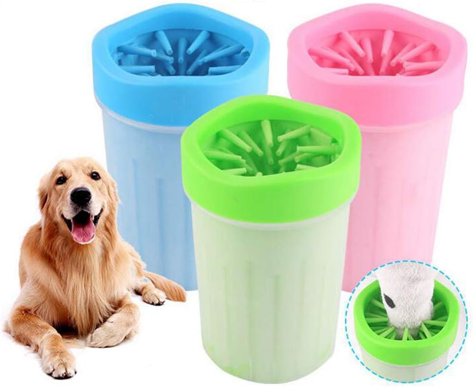 Pet Foot Washer Cleaning Brush Cup,Portable Dog Paw Cleaner Cup,Natural Rubber Outdoor Brush Cup For Dirty And Muddy Paws,Cat & Dog Bath & Grooming Brush,For Small Medium Dogs Cats