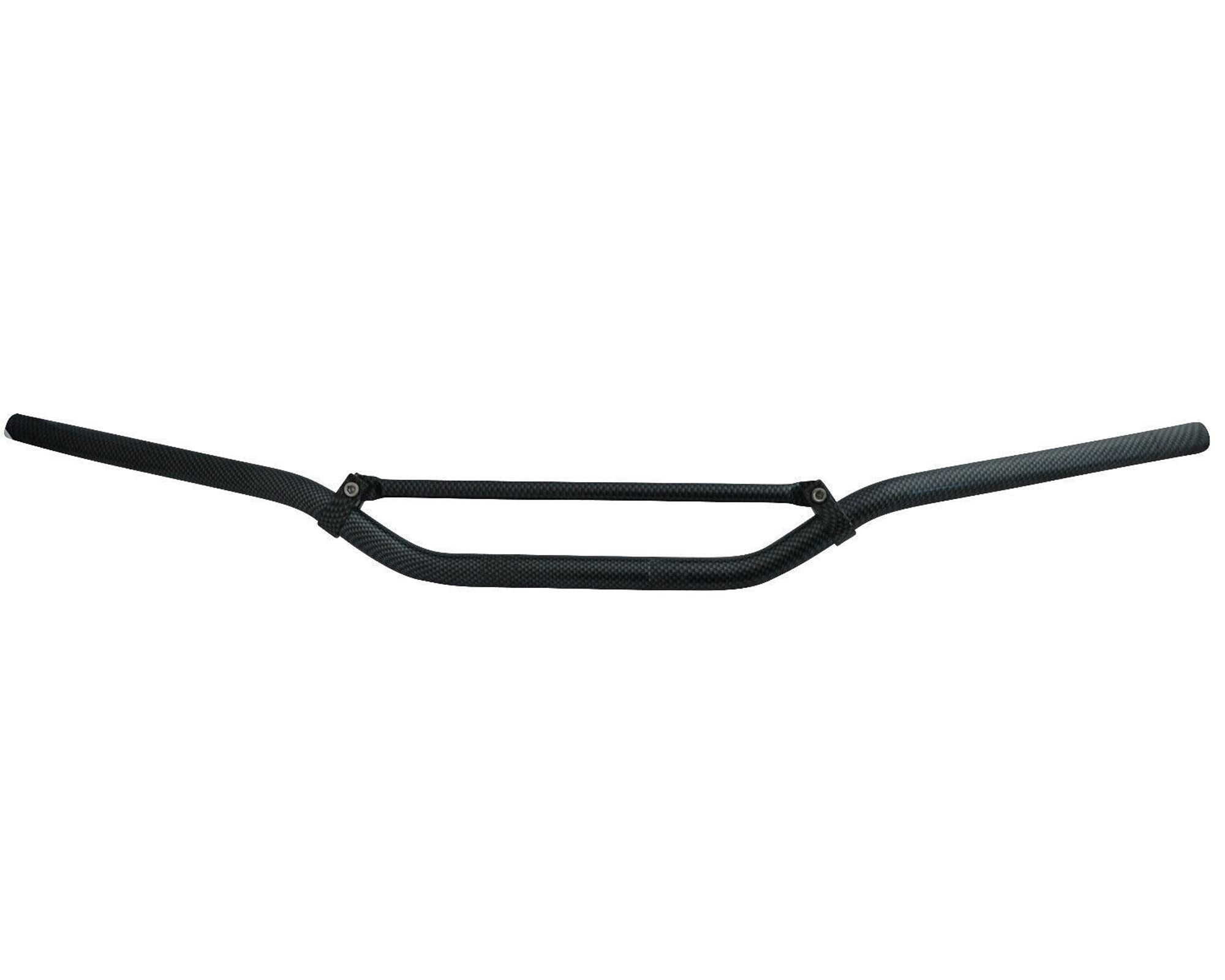 Carbon Look Motorbike Handlebars - Braced - 22mm 7/8" for Motocross Streetfighter Trail Bike