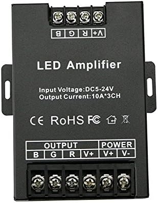 3 Channel Decoder Controller 30A for Fiber Optic Light Strip (Led RGB Amplifier)