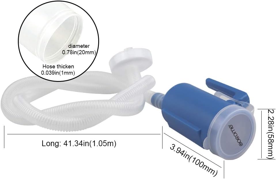 Portable Urinals for Men, OOCOME Men Urinal Bottle Spill Proof Reusable Male Pee Bottle Camping Toilet Thicken Men's Potty 2000 ml 45.2" Long Tube with Lid: Health & Personal Care