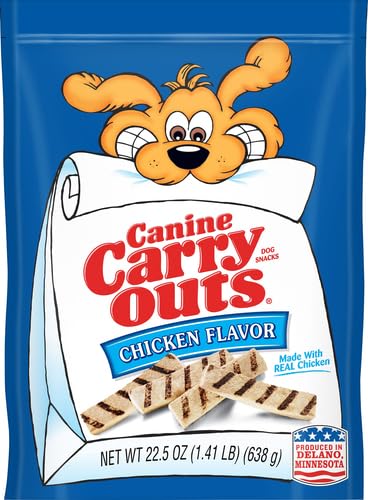 CANINE CARRY OUTS CHICKEN FLAVOR DOG TREATS, 22.5 OUNCE (PACK FO 1)