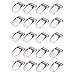 Yontree Metal Pacifier Suspender Clips Holders 20 pcs