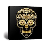 Canvas Wall Art Skull Art Canvas Prints Home Artwork Decoration for Living Room,Bedroom - 12x12 inches