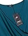 Laksmi Elegant Dresses, Womens Casual Dress A Line Cap Sleeve V Neck (Large, Dark Cyan)