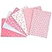 Aisa 50x50cm Pink Series Fabric Bundles Flower Printed Cotton Fabric Comfortable Patchwork Fabric Home Textile Material Cloth for Sewing