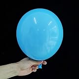 Eanjia 10" Latex Balloons Blue 100pcs Bulk Pack of Strong Latex Balloons for Birthday Wedding Party Decorations, Good Round S