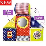 MACIK baby Soft Blocks for kids - baby Stacking toys baby Development toys - fine motor skills toys Soft Cubes - Soft infant toys 6m baby toys Rattle toy baby educational toys 12-18 months - Soft toys