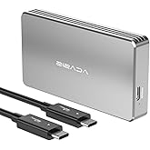 ACASIS 40Gbps M.2 NVMe SSD Enclosure,Tool Free Installation NVMe ssd Enclosure for M1/M2/ Pro/Air Compatible with thunderbolt3/4/5/USB4/3.2/3.1/3.0/2.0, Support 2280/2260/2242/2230B+M M-Key (TBU401)