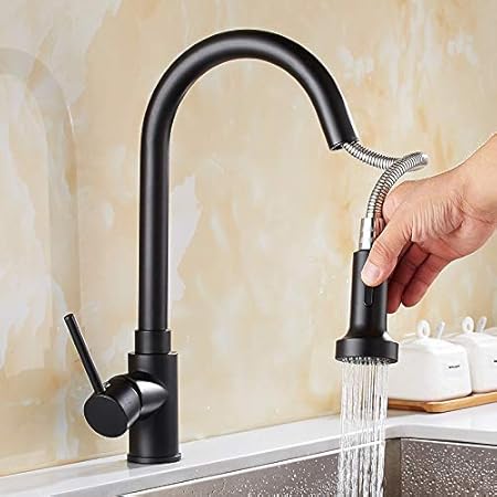 CVG Sacar el Grifo de la Cocina Cepillo de Aceite Negro Mezclador del