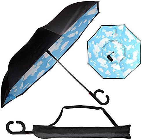 Urban Den Inverted Umbrella for Heavy Rain | UV Umbrella | Sun Protection | Auto Open Close | Hands Free
