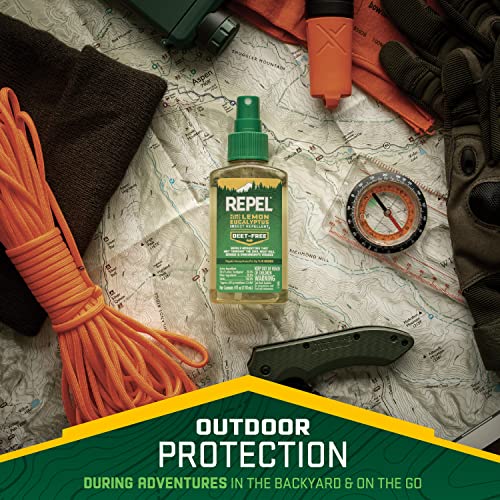 Repel PlantBased Lemon Eucalyptus Insect Repellent, Mosquito Repellent, Pump Spray, 4Ounce