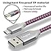 Fasgear Micro USB 2.0 Cables 3 Pack 10 ft 2.4A Fast Charging Braided Micro-B 2.0 Charger Cord Compatible for Android Phone/PS4 Controller/Samsung Galaxy S7 Note 5/Kindle/Fire TV Stick (Red,Blue,Pink)